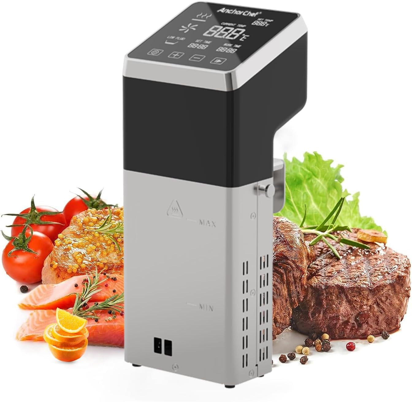 1400W Sous Vide Cooker, Precision Immersion Circulators with large Touchscreen Accurate Temperature Timer (120V with WiFi) Visit the AnchorChef Store