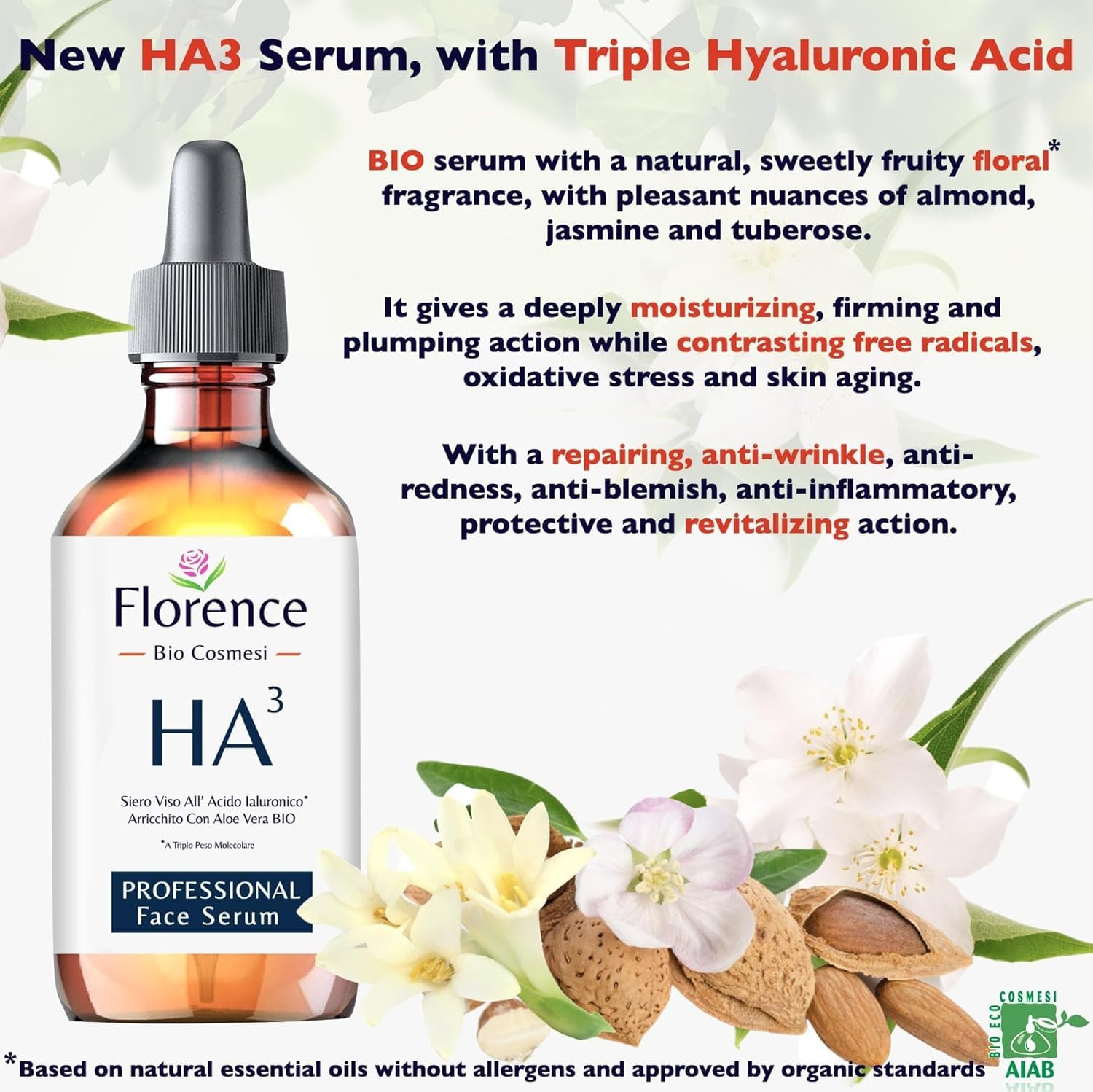 Hyaluronic Acid Serum for Skin – Anti-Aging Moisturizer Face Serum for Brightening, Plumper & Smoother Skin. Non-Greasy, Ultra-Hydrating Niacinamide, B5 & Vitamin C Skin Care Facial Serum