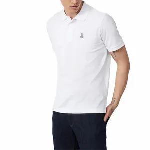Psycho Bunny Men's  Classic Polo Shirt White